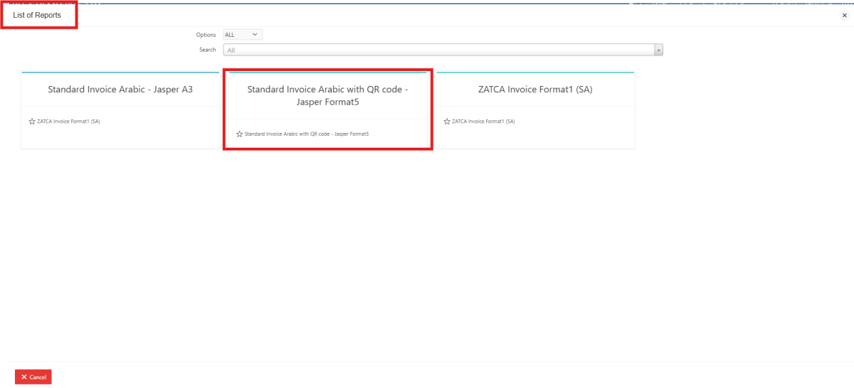 How to Generate a ZATCA Report with QR Code in Fresa Application